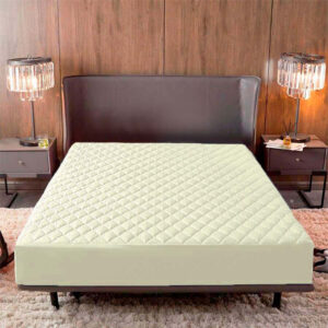 Protector Colchón Queen 40cm de Alto Acolchado Beige